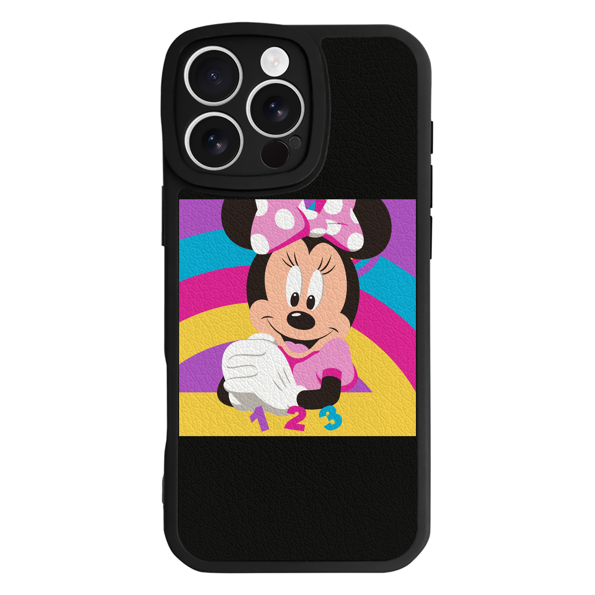 （画像用） ミッキーマウス Mickey Mouse 【iPhone 16シリーズ対応】シリコンスマホケース（レザー調） 材質：シリコン